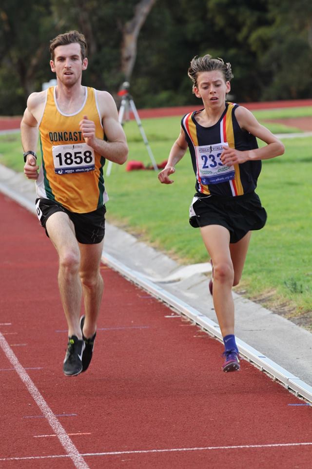 Alastair Christy running in the 2019 Box Hill Classic.